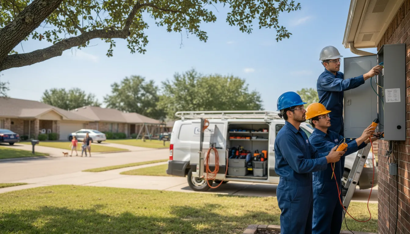 Certified electrician providing emergency electrical services in Holdenville, OK